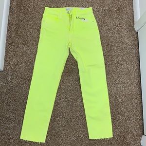 Brand new neon yellow/green jean!